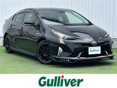 プリウス Sセーフティプラス 禁煙車 純正ナビ バックカメラ プリクラッシュセーフティ レーンキープ レーダークルコン パーキングアシスト ヘッドアップディスプレイ ローウェンエアロ Gスピード17インチアルミ プッシュスタート 中古車画像