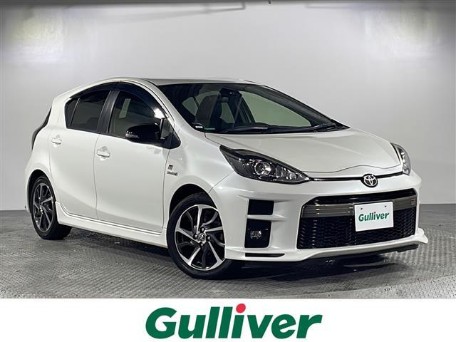 アクア(トヨタ) G GRスポーツ 県外仕入れ 禁煙車 純正ナビ ワンセグTV CD Bluetooth バックカメラ トヨタセーフティセンス ビルトインETC ステアリングスイッチ LEDヘッドライト オートライト 純正アルミホイール 中古車画像