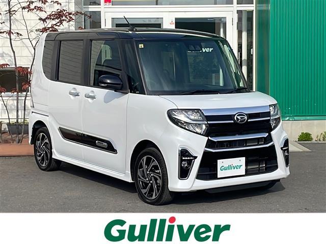 タントカスタム（ダイハツ）カスタムＲＳスタイルセレクション　４ＷＤ　ターボ　純正メモリナビ　フルセグＴＶ　バックカメラ　ハーフレザーシート　前席シートヒーター　両側パワースライドドア　衝突軽減ブレーキ　追従クルコン　Ａドライビングビーム　レーンキープ　ＬＥＤ 中古車画像