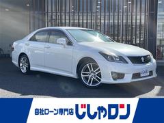 クラウン アスリート プッシュスタート 純正メーカーナビ フルセグTV AM/FM Bluetooth接続 CD/DVD バックカメラ クルーズコントロール ブラックレザーシート 前席パワーシート 前席シートヒーター 中古車画像