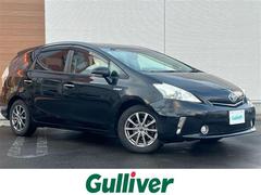 プリウスアルファ S チューン ブラック 純正SDナビ ワンセグ バックカメラ 社外アルミ スマートキー アイドリングストップ プッシュスタート ステアリングスイッチ ビルトインETC 純正フロアマット 純正ドアバイザー オートライト 中古車画像