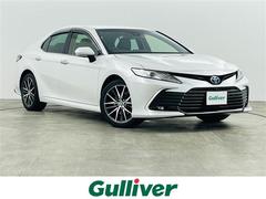 カムリ Gレザーパッケージ トヨタセーフティセンス 純正DA ナビ/TV/BT/Miracast/USB/FM/AM バックカメラ アラウンドビューモニター ETC 前後ドラレコ 純正エンジンスターター  オートライト 中古車画像