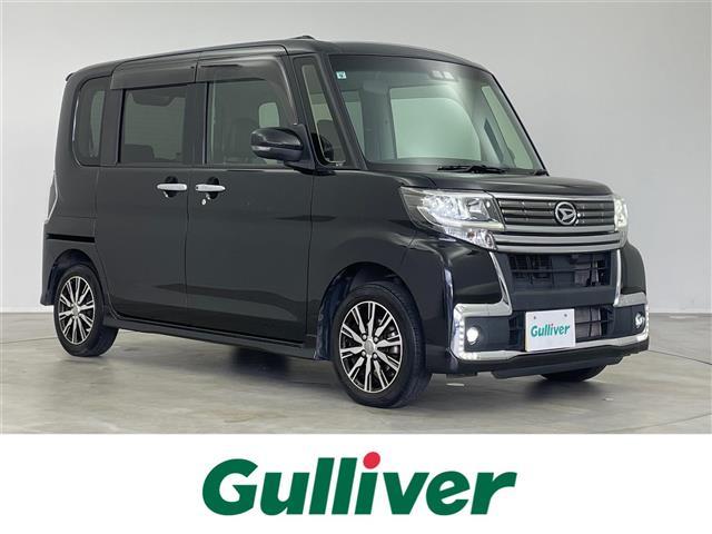 タントカスタム(ダイハツ)カスタムX トップエディションSAIII スマートアシスト3 純正オーディオ ドライブレコーダー 片側パワースライドドア シートヒーター CD再生 ステアリングスイッチ ハーフレザー 純正アルミホイール スマートキー オートハイビーム LED 中古車画像