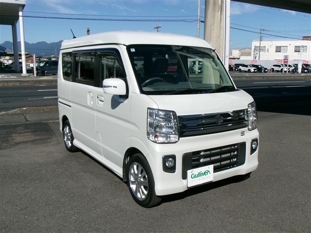 エブリイワゴン（スズキ）ＰＺターボスペシャル　ルーフ雹被害　両側パワ−スライドドア　車線逸脱防止　ワンオーナ　キーレススタートシステム　Ｂソナー　運転席シートヒーター　ＥＳＣ　ブルートゥースオーディオ　ＵＳＢ　パートタイム４ＷＤ　ナビ・ＴＶ　ＰＷ 中古車画像