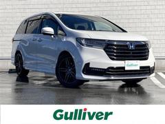 オデッセイハイブリッド e:HEVアブソルート・EX Honda SENSING 純正10インチナビ フルセグTV ETC2.0 アラウンドビューモニター ドライブレコーダー LEDヘッドランプ レーダークルーズコントロール シートヒーター パワーシート 中古車画像
