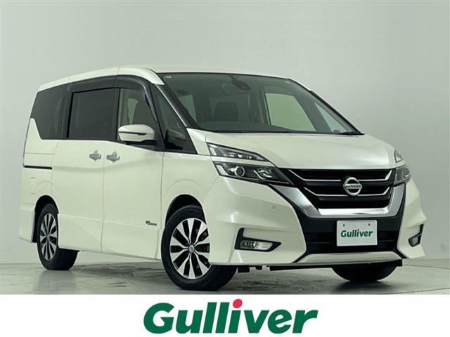 セレナ(日産) ハイウェイスター 禁煙 エマージェンシーブレーキ 純正メモリナビ フルセグTV アラウンドビューモニター 両側パワースライドドア クルーズコントロール LEDオートライト フォグランプ 純正16インチアルミホイール 中古車画像