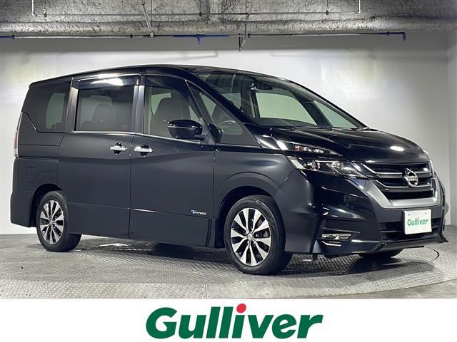 セレナ(日産) ハイウェイスター　Ｖセレクション　禁煙車　純正９インチナビ　フリップダウンモニタＣＤ　ＤＶＤ　フルセグＴＶ　Ｂｌｕｅｔｏｏｔｈ　アラウンドビューカメラ　Ｂカメラ　両側パワースライド　前方ドライブレコーダー　コーナーセンサー　ＥＴＣ 中古車画像