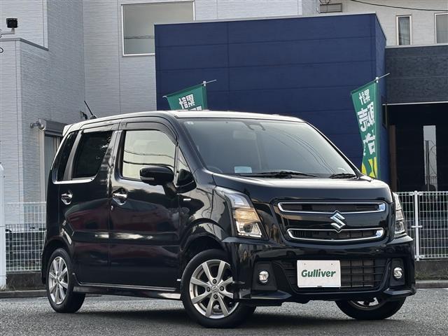 ワゴンRスティングレー(スズキ) ハイブリッドX 純正ナビ/全方位モニター/デュアルカメラブレーキサポート/車線逸脱警報/ヘッドアップディスプレイ/革巻きステアリング/シートヒーター/オートLEDヘッドライト/フォグ/純正14インチAW/ETC 中古車画像