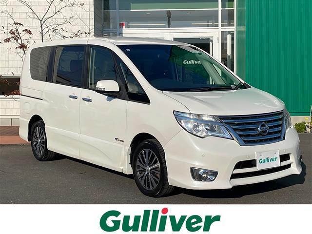 セレナ(日産) ハイウェイスター Vセレクション+セーフティ SHV 純正8型ナビ フルセグTV アラウンドビューモニター 純正フリップダウンモニター 両側パワースライドドア 純正エンジンスターター エマージェンシーブレーキ ビルトインETC LEDライト 純正16AW 中古車画像