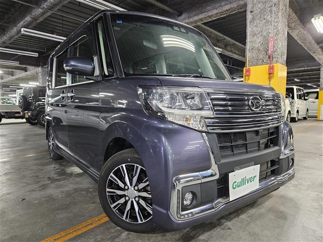 タント(ダイハツ) カスタムX トップED LTD SAIII 禁煙車 全方位カメラ ドラレコ 衝突被害軽減 車線逸脱警報 LEDヘッドランプ オートライト 社外ナビ フルセグ 両側パワスラドア 半革シート 運転席シートヒーター 純正14インチAW スマートキー 中古車画像