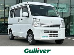 エブリイ PCリミテッド CDチェンジャー 両側スライドドア 布シート ヘッドライトレベライザー 純正フロアマット ベンチシート フルフラットシート パワーステアリング パワーウィンドウ ハロゲンヘッドライト ACエアコン 中古車画像