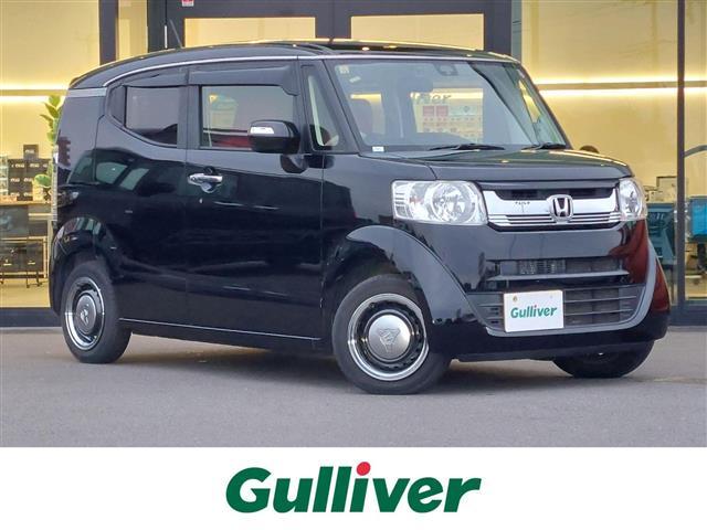 Ｎ−ＢＯＸスラッシュ(ホンダ) Ｇ・Ｌインテリアカラーパッケージ　ダイナースタイル　衝突軽減ブレーキ　純正ナビ　フルセグＴＶ　バックカメラ　ＥＴＣ　ドライブレコーダー　赤革シート　ＨＩＤヘッドライト　オートライト　ドアバイザー　モード切替ステアリング　スマートキー 中古車画像