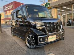 スペーシアカスタム ハイブリッドXS 車検R9年1月迄 ストラーダSDナビ・Bluetooth・フルセグTV全方位モニターヘッドアップディスプレイ USBソケット両側パワースライドドア ハーフレザーシート シートヒーターLEDヘッドライト 中古車画像