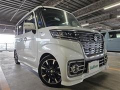 スペーシアカスタム ハイブリッドXSターボ 禁煙車 バックカメラ ドラレコ クルコン 衝突被害軽減 車線逸脱警報 リアパーキングセンサー LEDオートライト IC付ターボ 社外ナビ 両側パワスラ ビルトインETC 半革シート D席シートヒーター 中古車画像