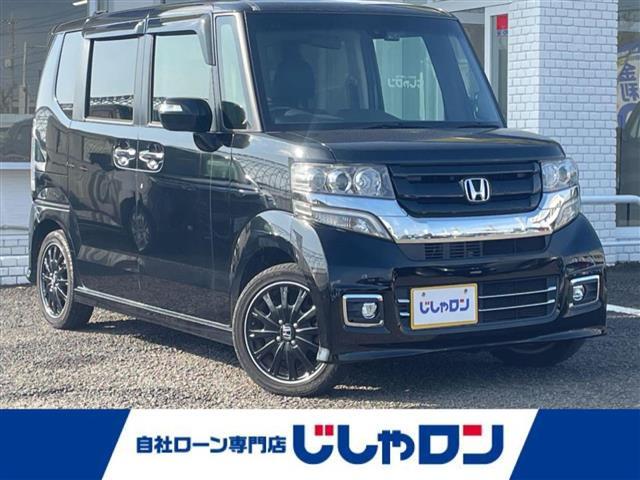 Ｎ−ＢＯＸカスタム(ホンダ) Ｇ　ターボＳＳブラックスタイルパッケージ　ナビゲーション　バックカメラ　ハーフレザーシート　ＨＩＤヘッドライト　ＬＥＤフォグランプ　ドライブレコーダー　両側パワースライドドア　プッシュスタート　スマートキー　オートリトラミラー 中古車画像