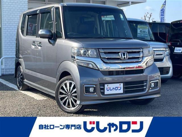 Ｎ−ＢＯＸ(ホンダ) Ｇ・ターボＬパッケージ　禁煙車　純正ナビゲーション　両側パワースライドドア　ハーフレザーシート　ＨＩＤヘッドライト　フォグランプ　スマートキー　プッシュスタート 中古車画像