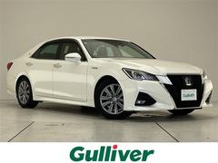 クラウンハイブリッド アスリートS 純正8型ナビ レーダークルーズコントロール シートヒーター バックカメラ パワーシート コーナーセンサー 純正17インチアルミホイール ステアリングヒーター オートマチックハイビーム 衝突軽減システム 中古車画像