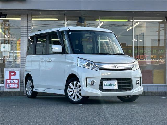 スペーシアカスタム GS 禁煙車/ナビ/ETC/フロアマット/ドアバイザー/プッシュスタート/スペアスマートキー/オートHIDヘッドライト/フォグランプ/両側スライドドア/アイドリングストップ/衝突軽減システム/横滑り防止(1枚目)