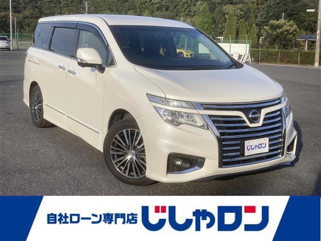 エルグランド(日産) ２５０ハイウェイスターＳ　◇純正ＨＤＤナビ◇フルセグＴＶ◇アラウンドビューモニター◇クルーズコントロール◇左側パワースライドドア◇ビルトインＥＴＣ◇ハーフレザーシート◇キャプテンシート◇オットマン◇３列シート◇ドアバイザー 中古車画像