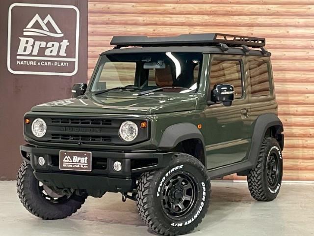 ジムニーシエラ(スズキ) ＪＣ　１６ＡＷ　ナイトロパワーＭ７　ファランクス　ＴＯＹＯオープンカントリーＭ／Ｔ　Ｂｒａｔオリジナル１．５インチリフトアップキット　ＭＵＤＲＯＮ　ＳＰＯＲＴフェイスチェンジキット　ルーフラック 中古車画像