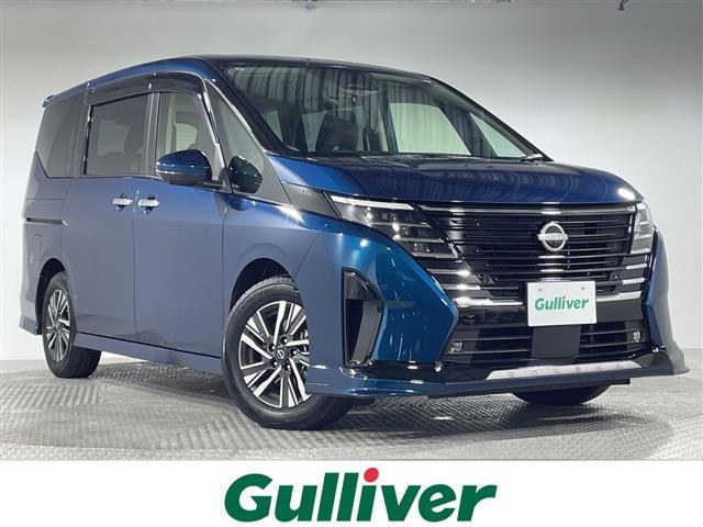 セレナ(日産) ｅ−パワー　ハイウェイスターＶ　プロパイロット　純正１２．３型ＤＡ　アラウンドビューモニター　インテリジェントルームミラー　前後ドライブレコーダー　スペアキー　両側電動スライドドア　ハンズフリー　置くだけ充電　ＬＥＤ　フォグ　エアロ 中古車画像