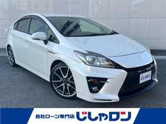 プリウス Sツーリングセレクション・G’s 社外ナビ(CD/DVD/DTV/Bluetooth)バックカメラ ETC 前方ドライブレコーダー ステアリングスイッチ アルミペダル 純正フロアマット 純正18インチAW 中古車画像