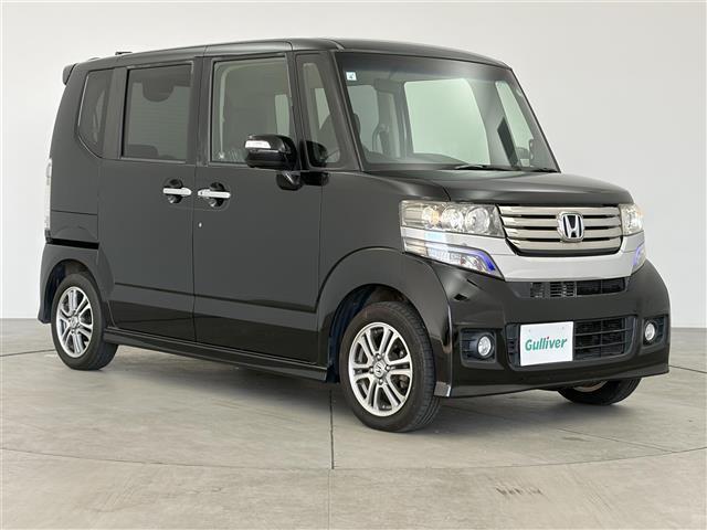 Ｎ−ＢＯＸカスタム(ホンダ) Ｇ・Ｌパッケージ　プッシュスタート　スマートキー　オートライト　ステアリングリモコン　片側パワースライドドア　電動格納ミラー　ＩＳＯＦＩＸ　スぺキー　シガーソケット　フォグランプ 中古車画像