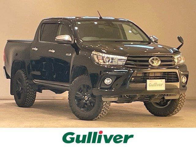 ハイラックス(トヨタ) Ｚ　４ＷＤ／Aftermarketエンジンスターター／プリクラッシュセーフティ／クルーズコントロール／レーンキープアシスト／ダウンヒルアシストコントロール／車線逸脱警報装置／純正ナビ／革巻きステアリング／プッシュスタート 中古車画像