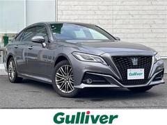 クラウンハイブリッド S Four 純正ナビ フルセグテレビ バックカメラ シートヒーター パワーシート ビルトインETC AC100V電源 トヨタセーフティセンス ハーフレザーシート 純正アルミホイール 純正フロアマット 保証書 中古車画像