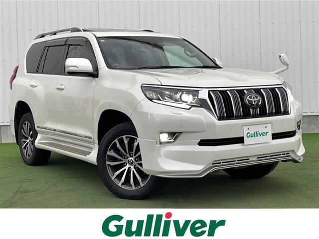 ランドクルーザープラド(トヨタ) ＴＸ　Ｌパッケージ　禁煙車　トヨタセーフティセンス　純正９型ナビ　サンルーフ　バックカメラ　ブラックレザーシートパワーシート　シートヒーター　ベンチレーション　ＬＥＤオートライト　ＭＴモード付　革巻きステアリング　ＥＴＣ 中古車画像