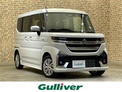 スペーシアカスタム ハイブリッドGS 4WD 全方位モニター 左側パワースライドドア スズキセーフティサポート デュアルセンサーブレーキサポートII アダプティブクルーズコントロール パーキングセンサー 純正ナビ シートヒーター 中古車画像