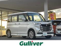 スペーシアカスタムZ ベースグレード ワンオーナー 純正SDナビ バックカメラ 両側パワースライドドア シートヒーター 社外アルミホイール ETC 純正フロアマット プッシュスタート オートライト LEDヘッドライト フォグランプ 中古車画像