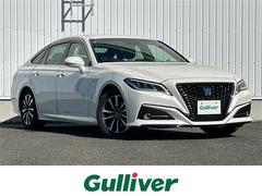 クラウンハイブリッド G 純正ナビ パノラマモニター フルセグ DVD再生 BT 追従クルーズコントロール レーンキープアシスト ヘッドアップディスプレイ パワーシート シートヒーター ドラレコ ETC 純正17AW 中古車画像