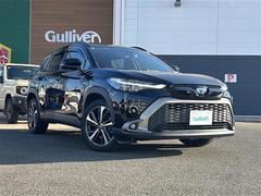 カローラクロス ハイブリッド Z エンジンスタートボタン 保証書 取扱説明書 記録簿 スマートキー スペアキー有 追従走行付きクルーズコントロール Bluetooth接続 USB入力端子 ビルトインETC バックカメラ TV 純正ナビ 中古車画像