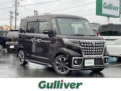 スペーシアカスタム ハイブリッドXSターボ 4WD 社外ナビ フルセグTV/CD/DVD/BT 両側パワースライドドア ETC ドライブレコーダー ヘッドアップディスプレイ LEDヘッドライト 15インチ純正AW 中古車画像