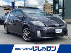 プリウス S LEDエディション 純正ナビ バックカメラ ETC 純正LEDヘッドライト オートライト フォグライト ドアバイザー 電動格納ミラー ステアリングスイッチ プッシュスタート スマートキー スペアキー 取扱説明書 中古車画像