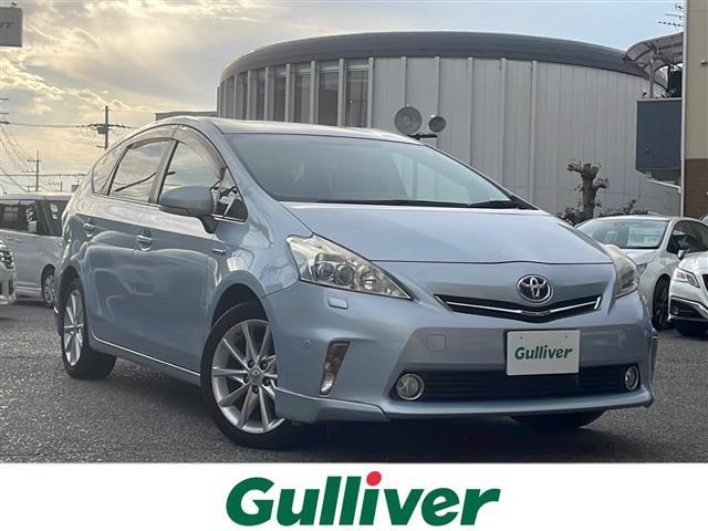 プリウスアルファ(トヨタ) Ｓツーリングセレクション　純正ＨＤＤナビ　ＢＴオーディオ　フルセグテレビ　ＣＤ／ＤＶＤ　バックカメラ　ＬＥＤヘッドライト　オートライト　フォグランプ　革巻きステアリング　ステアリングスイッチ　ドライブモードセレクト　純正ＡＷ 中古車画像