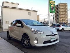 アクア S スマートキー プッシュスタート LEDヘッド ETC シートヒーター フロントドライブレコーダー ステアリングスイッチ バックカメラ 純正SDナビ フルセグ オートライト 社外15インチアルミ イモビ 中古車画像