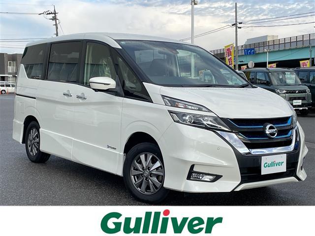 セレナ(日産) ｅ−パワー　ハイウェイスターＶ　ワンオーナー　純正大画面ナビ　フルセグＴＶ　アラウンドビューモニター　ＬＥＤヘッドライト　ＥＴＣ　ドラレコ　エマージェンシーブレーキ　クルコン　両側パワースライド　ハイビームアシスト　踏み間違い防止 中古車画像