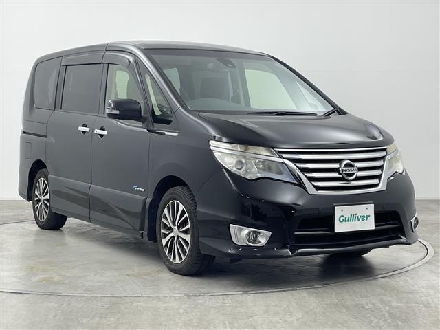 セレナ(日産) ハイウェイスター　Ｖセレクション＋セーフティ　ＳＨＶ　純正１１型後席モニター　純正８型ナビ　全周囲カメラ　フルセグＴＶ　ＥＴＣ　両側電動スライドドア　クルーズコントロール　衝突被害軽減ブレーキ　レーンアシスト　ＨＩＤヘッドライト　オートライト　禁煙車 中古車画像