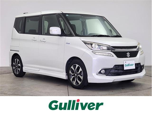 ソリオバンディット(スズキ) ハイブリッドＭＶ　デュアルカメラブレーキサポート　ＳＤナビ（ＭＤＶ−Ｄ５０４ＢＴ）　フルセグＴＶ　パワースライドドア　ＥＴＣ　車線逸脱警報　アイドリングストップ　ＬＥＤヘッドライト　フォグランプ　電動格納ミラー 中古車画像