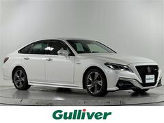 クラウンハイブリッド RSアドバンス メーカーナビ 全方位カメラ ドラレコ クルコン プリクラッシュ レーンキープ コーナーセンサー パーキングアシスト RSA HUD パーキングサポートブレーキ ハーフレザー シートヒーター 中古車画像