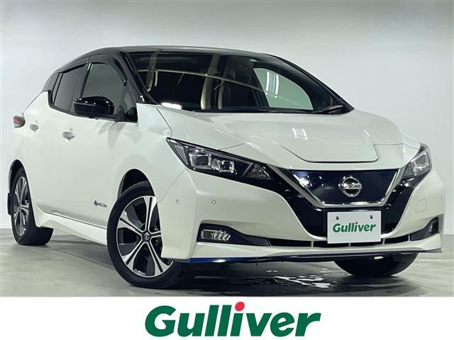 リーフ(日産) Ｇ　純正ＳＤナビ　全方位　プロパイロット　エマージェンシーブレーキ　ＬＥＤ　　ＥＴＣ　シートヒーター　ブラインドスポットモニター　スマートキー　純正１７ＡＷ　オートマチックハイビーム　純正フロアマット 中古車画像