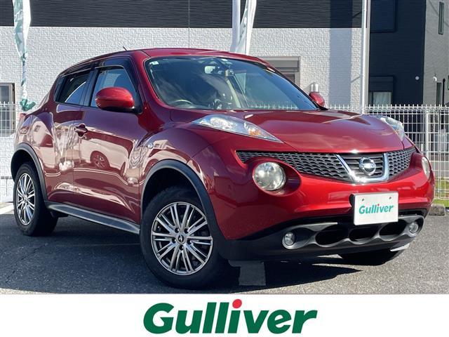 ジューク(日産) １５ＲＳ　タイプＶ　禁煙車　純正７インチナビ　フルセグ　Ｂｌｕｅｔｏｏｔｈ　ＤＶＤ再生　前方ドラレコ　バックカメラ　ＥＴＣ　ＡＵＴＯライト　革巻きステアリング　プッシュスタート／スマートキー　純正スチールホイール積込 中古車画像