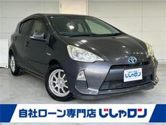 アクア G 本土仕入 純正ナビ ETC パワーステアリング パワーウィンドウ アイドリングストップ 純正フロアマット オートライト LEDッドライト プッシュスタート スマートキー スペアキー 取扱説明書 中古車画像