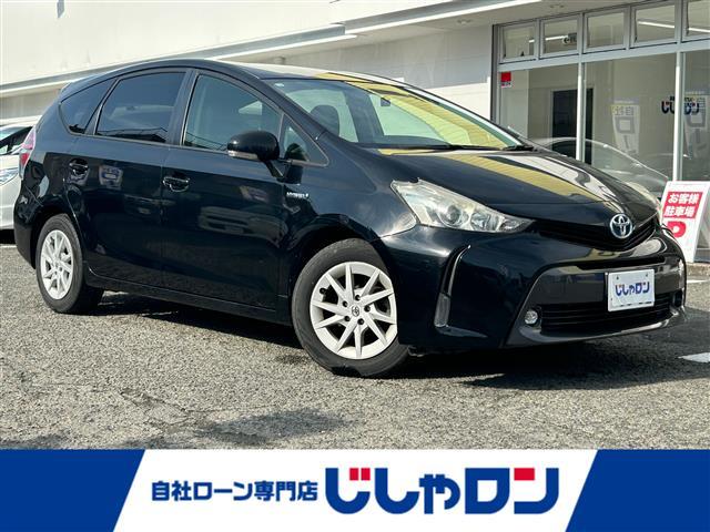 プリウスアルファ(トヨタ) Ｓ　Aftermarketナビ　ＥＴＣ　ＤＴＶ　ＢＴ　ＤＶＤ　ＣＤ　純正フロアマット　プッシュスタート　ドアバイザー 中古車画像
