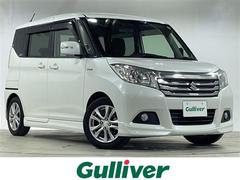 ソリオ ハイブリッドMX 社外ナビ 両側パワースライドドア クルーズコントロール 運転席シートヒーター スペアキー1本 ETC バックカメラ 純正フロアマット LEDヘッドライト オートライト 衝突被害軽減システム 中古車画像