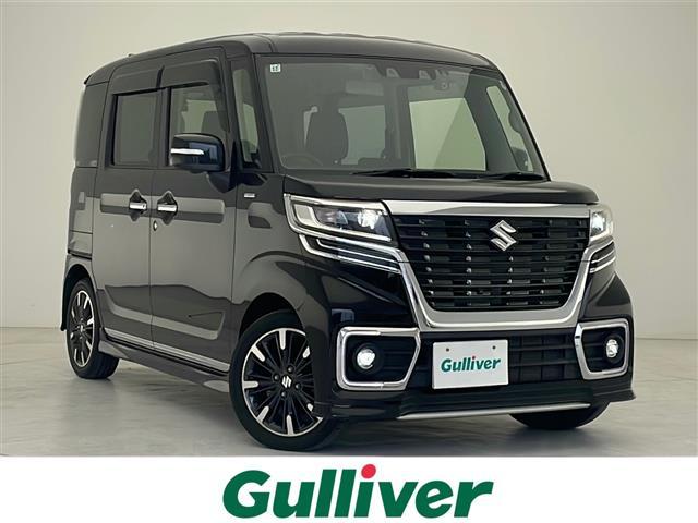 スペーシアカスタム(スズキ) ハイブリッドＸＳ　禁煙車　純正８インチナビ　フルセグＴＶ　ＤＶＤ　Ｂｌｕｅｔｏｏｔｈ　全方位モニター　ドライブレコーダー　ＥＴＣ　両側パワースライドドア　ハーフレザーシート　シートヒーター　コーナーセンサー　ＬＥＤ 中古車画像