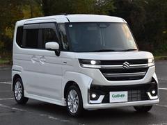 スペーシアカスタム ハイブリッドGS 左側オートスライドドア BT ワンオーナー車 前後衝突被害軽減ブレーキ LEDライト 前後ソナー 盗難防止 フルセグ地デジTV 横滑り防止装置 アダクティブクルーズコントロール 前席シートヒーター 中古車画像