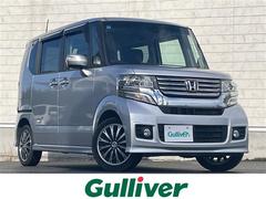 N-BOXカスタム G・ターボAパッケージ 4WD ターボ 純正SDナビ AM/FM/ワンセグTV CD/DVD Bluetooth接続 ETC バックカメラ 両側パワースライドドア 衝突軽減ブレーキ 横滑り防止装置 クルーズコントロール 中古車画像